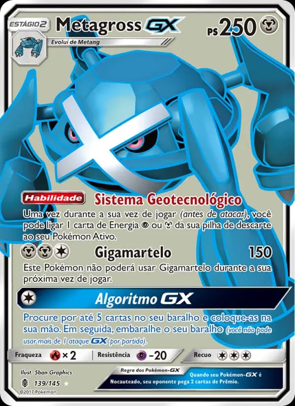 Metagross GX, carta 139 de Guardiões Ascendentes