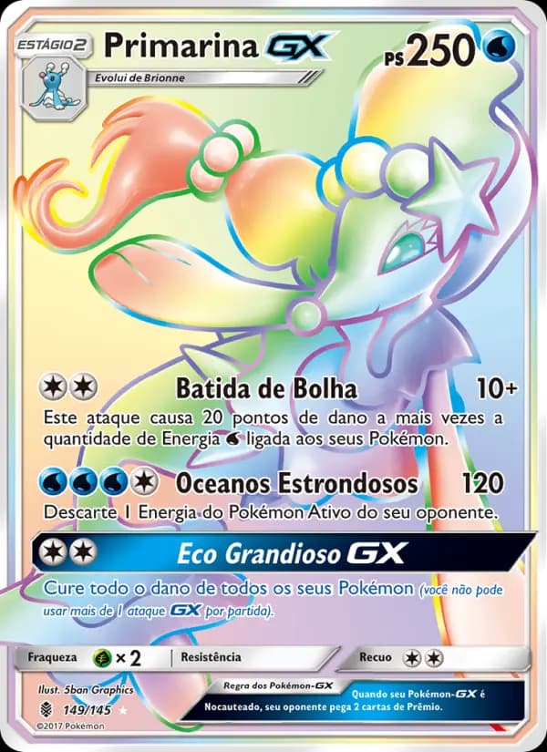Primarina GX, carta 149 de Guardiões Ascendentes