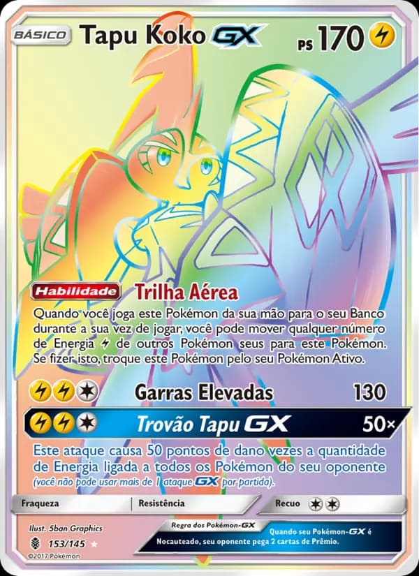 Tapu Koko GX, carta 153 de Guardiões Ascendentes