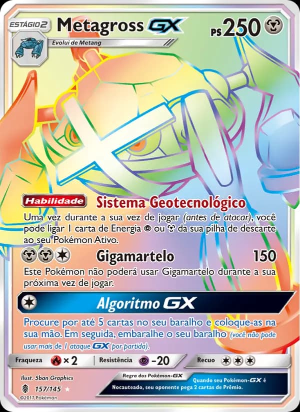 Metagross GX, carta 157 de Guardiões Ascendentes