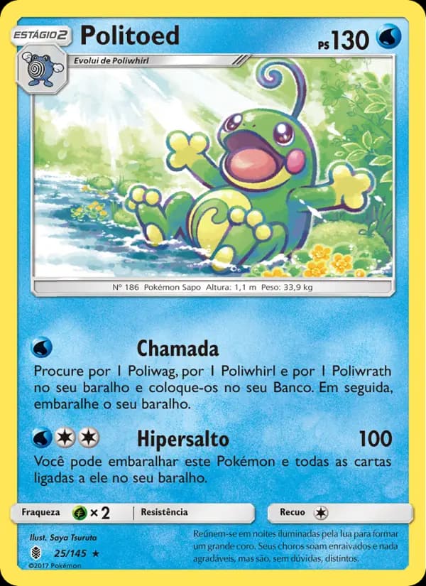 Politoed, carta 25 de Guardiões Ascendentes
