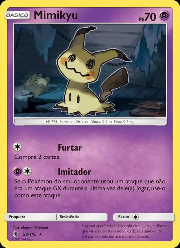 Mimikyu, carta 58 de Guardiões Ascendentes