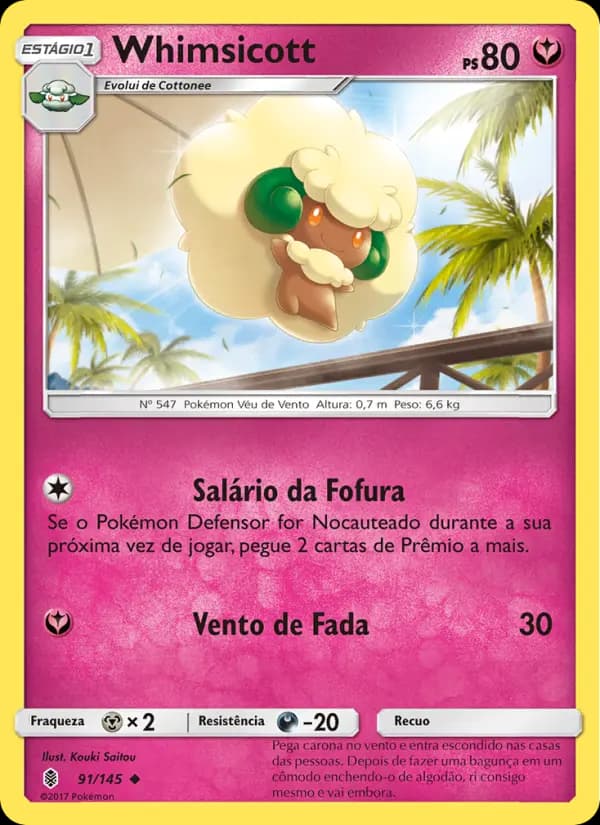 Whimsicott, carta 91 de Guardiões Ascendentes