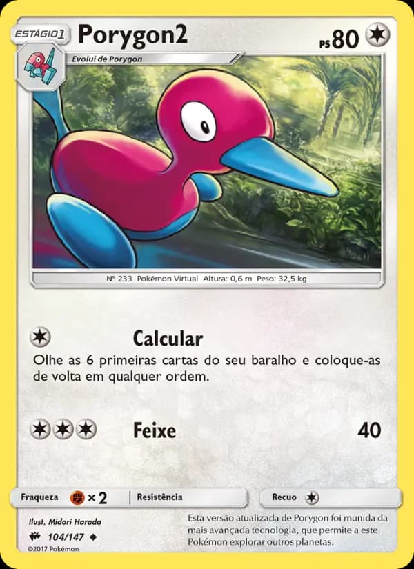 Porygon2, carta 104 de Sombras Ardentes