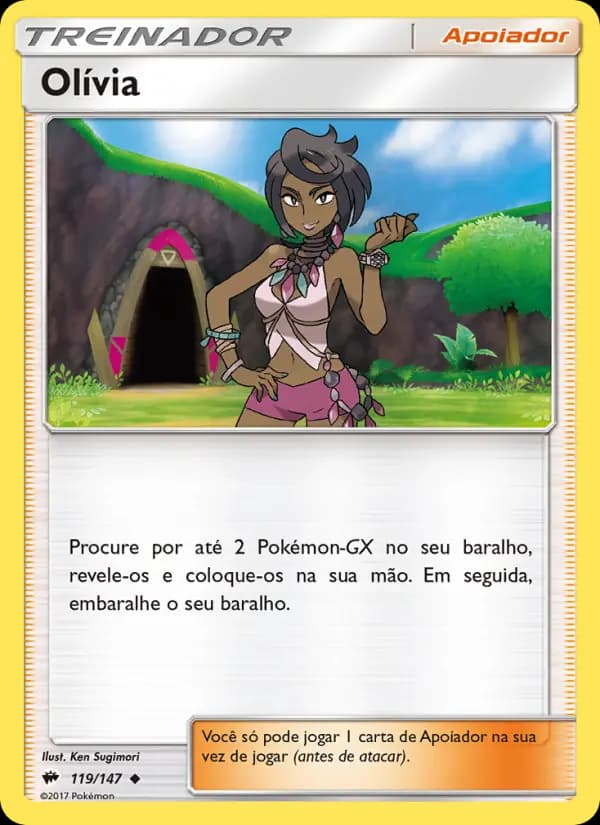 Olívia, carta 119 de Sombras Ardentes
