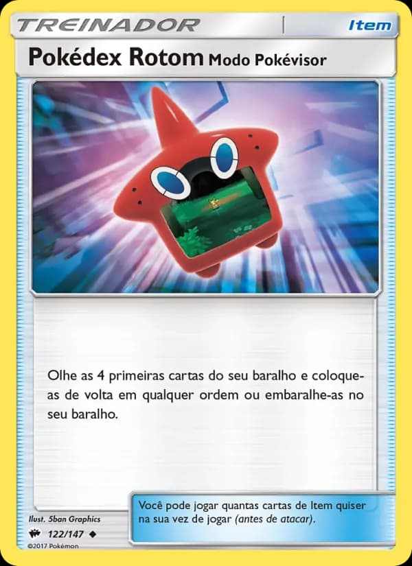 Pokédex Rotom - Modo Pokévisor, carta 122 de Sombras Ardentes