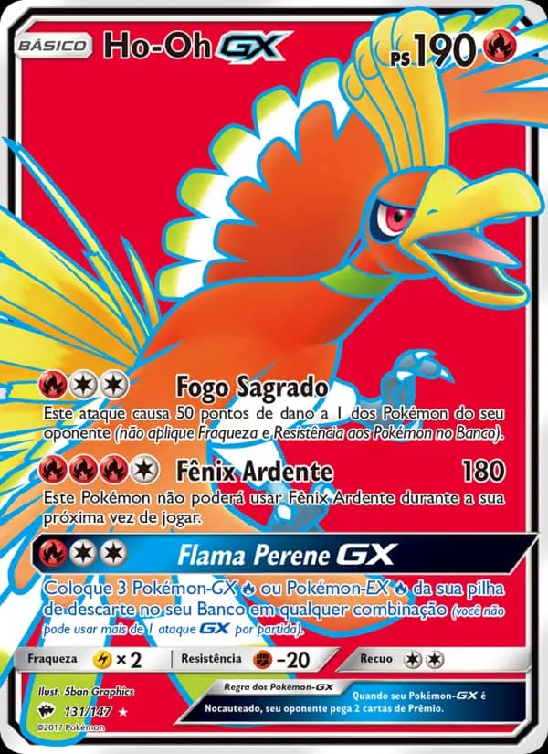 Ho-Oh GX, carta 131 de Sombras Ardentes