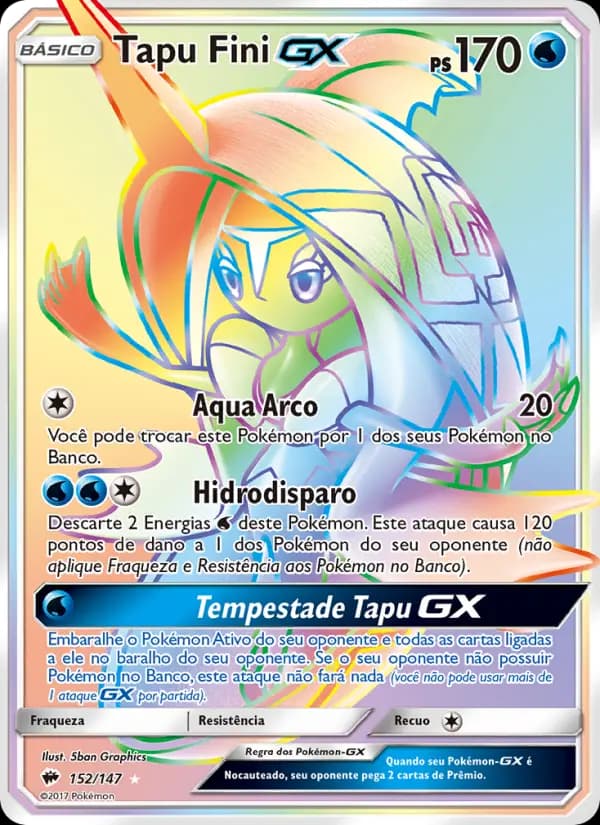 Tapu Fini GX, carta 152 de Sombras Ardentes