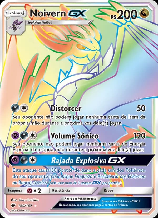 Noivern GX, carta 160 de Sombras Ardentes