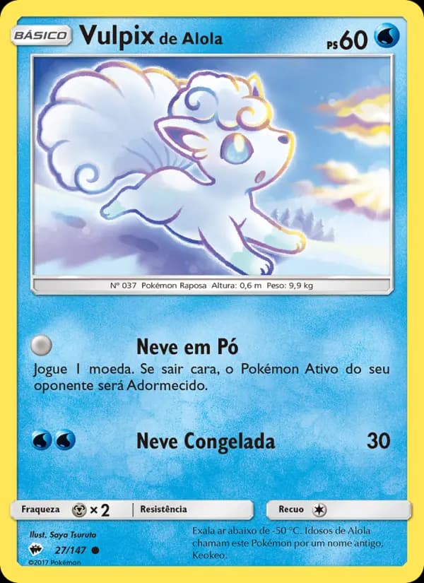 Vulpix de Alola, carta 27 de Sombras Ardentes