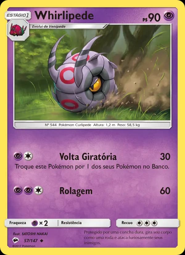 Whirlipede, carta 57 de Sombras Ardentes