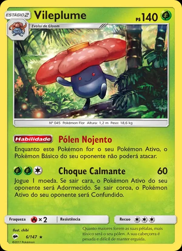 Vileplume, carta 6 de Sombras Ardentes