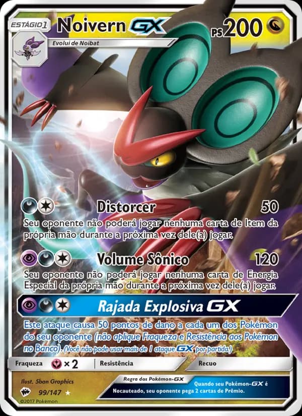 Noivern GX, carta 99 de Sombras Ardentes