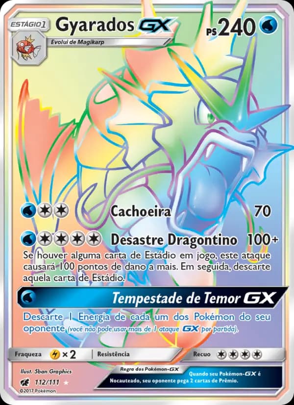 Gyarados GX, carta 112 de Invasão Carmim