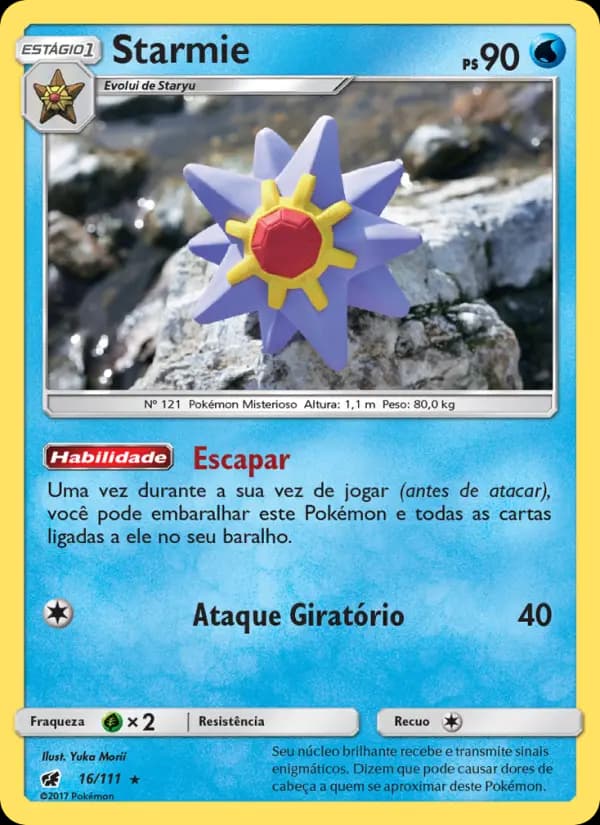 Starmie, carta 16 de Invasão Carmim