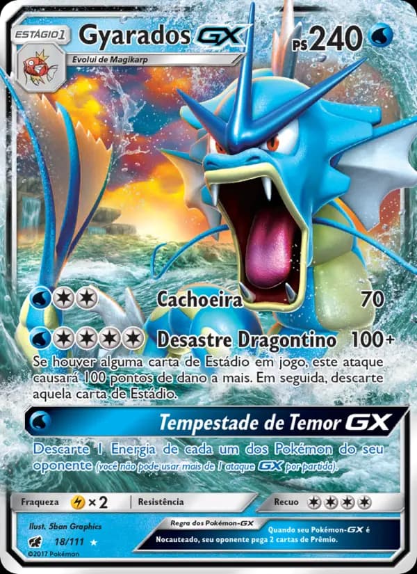 Gyarados GX, carta 18 de Invasão Carmim
