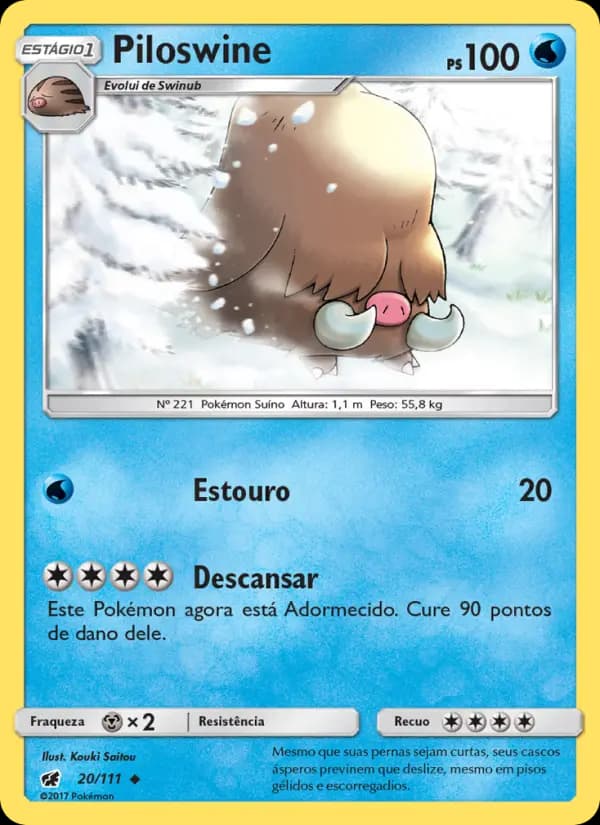 Piloswine, carta 20 de Invasão Carmim