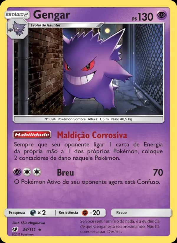 Gengar, carta 38 de Invasão Carmim