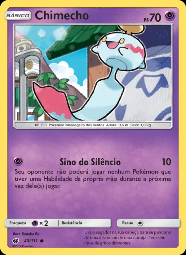 Chimecho, carta 43 de Invasão Carmim