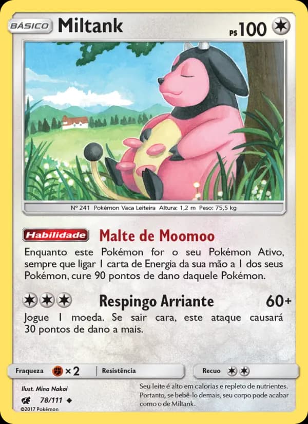 Miltank, carta 78 de Invasão Carmim