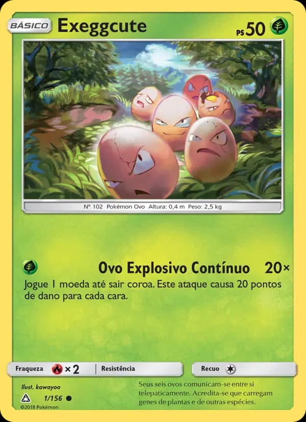 Exeggcute, carta 1 de Ultra Prisma