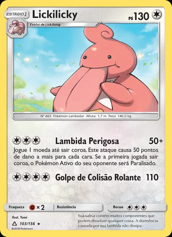 Lickilicky, carta 103 de Ultra Prisma