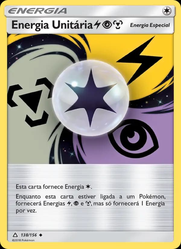 Energia Unitária LightningPsychicMetal, carta 138 de Ultra Prisma