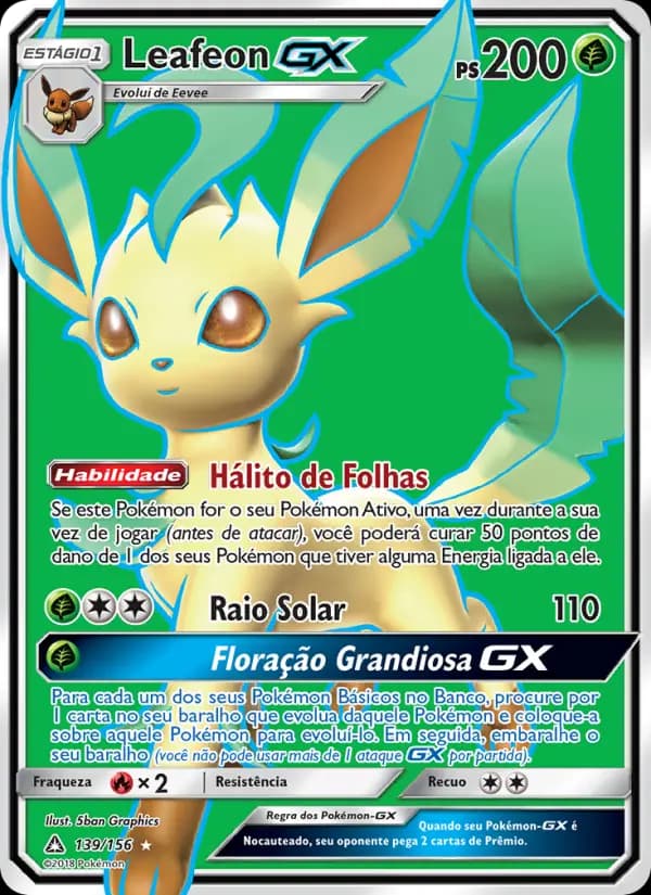 Leafeon GX, carta 139 de Ultra Prisma