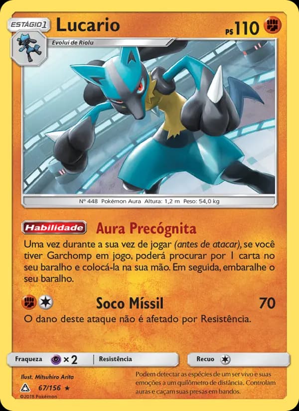 Lucario, carta 67 de Ultra Prisma
