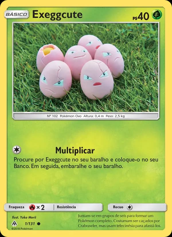 Exeggcute, carta 1 de Luz Proibida