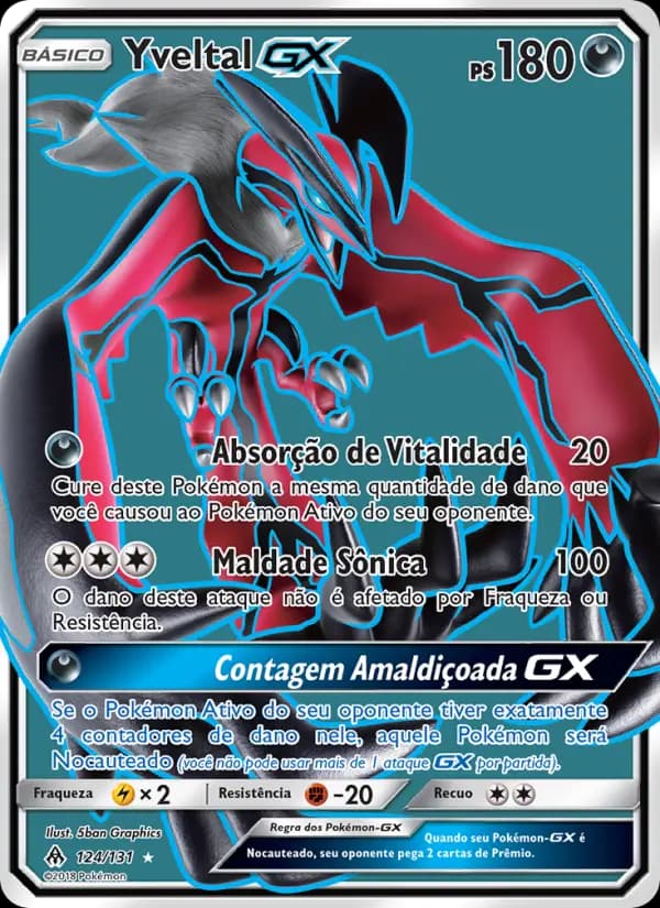 Yveltal GX, carta 124 de Luz Proibida