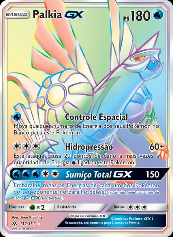 Palkia GX, carta 132 de Luz Proibida