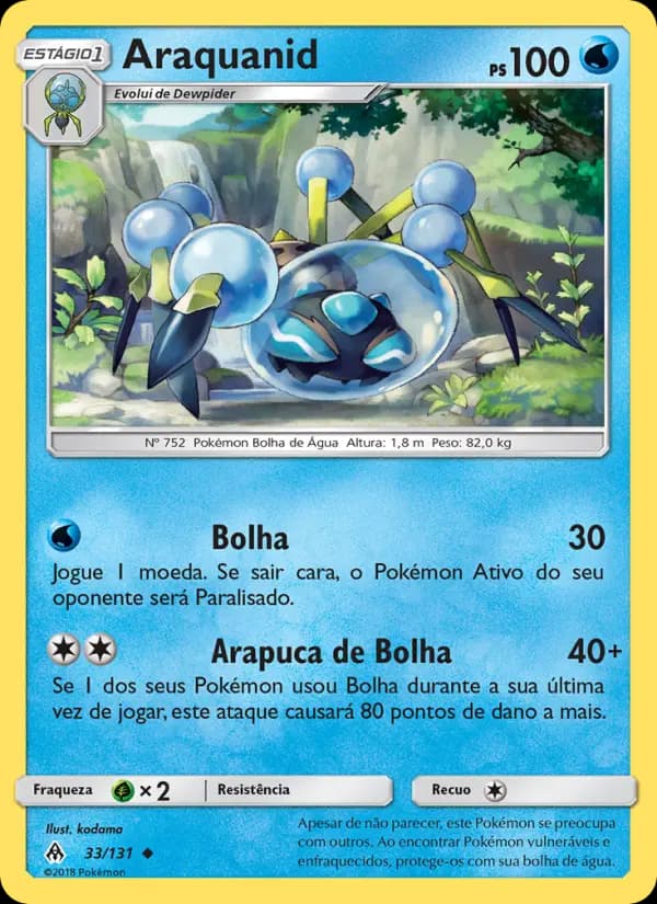 Araquanid, carta 33 de Luz Proibida