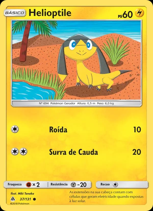 Helioptile, carta 37 de Luz Proibida
