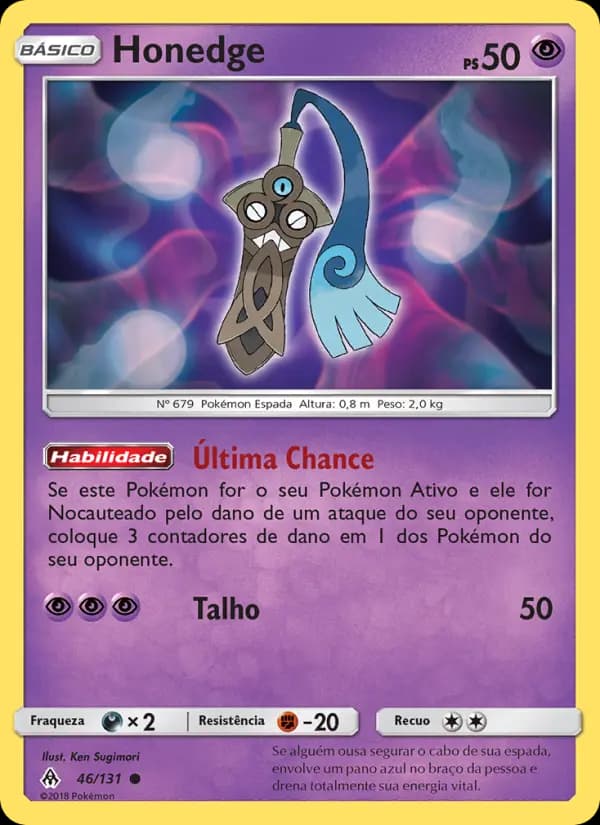 Honedge, carta 46 de Luz Proibida
