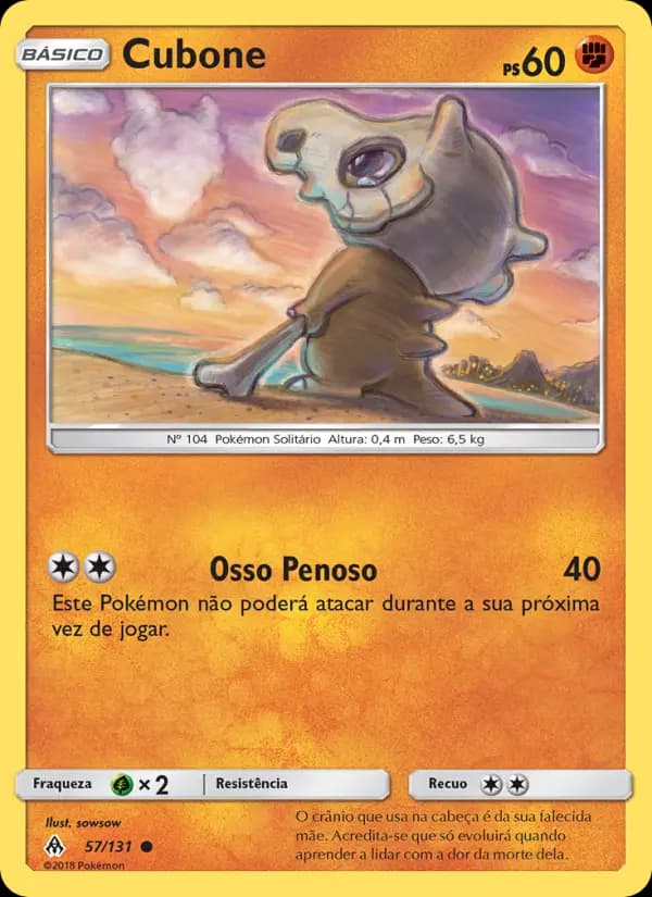 Cubone, carta 57 de Luz Proibida