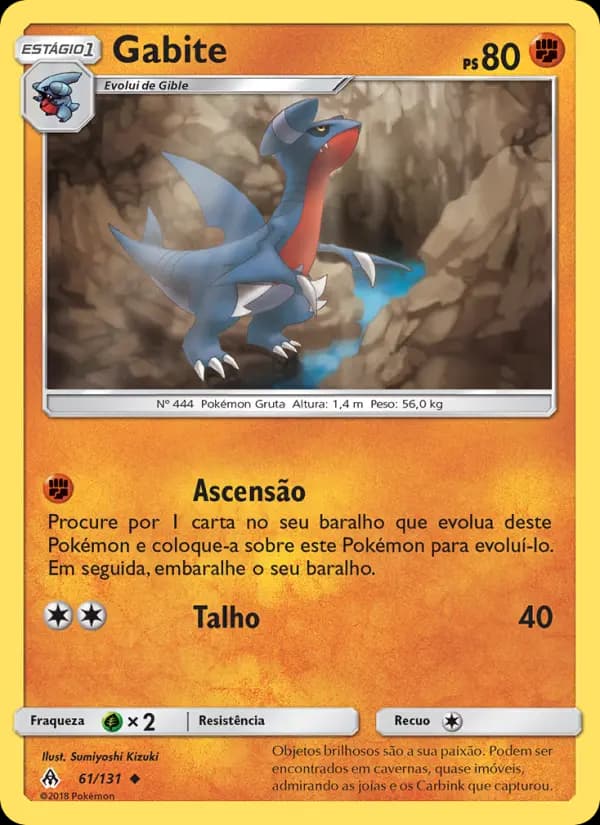 Gabite, carta 61 de Luz Proibida