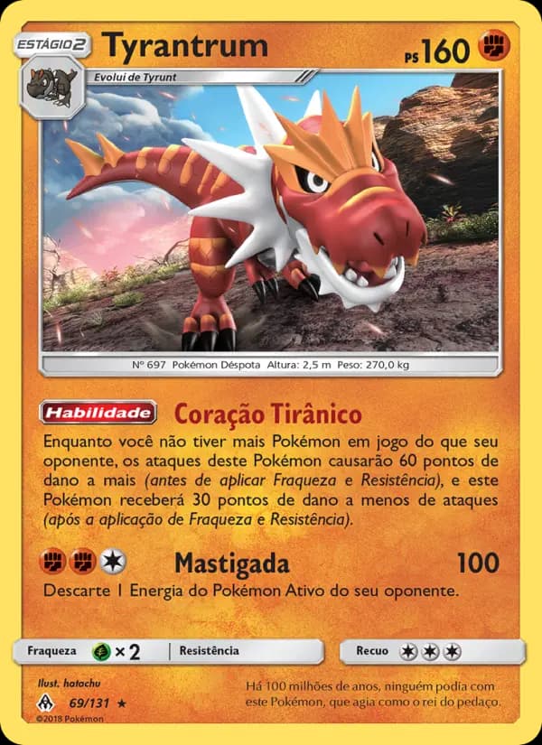 Tyrantrum, carta 69 de Luz Proibida