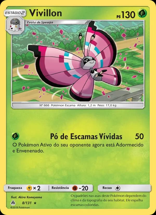 Vivillon, carta 8 de Luz Proibida