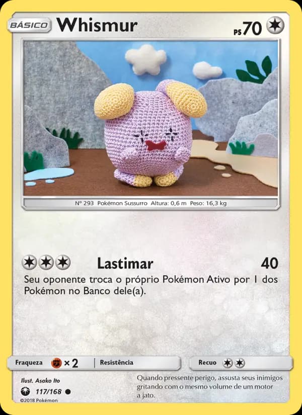 Whismur, carta 117 de Tempestade Celestial