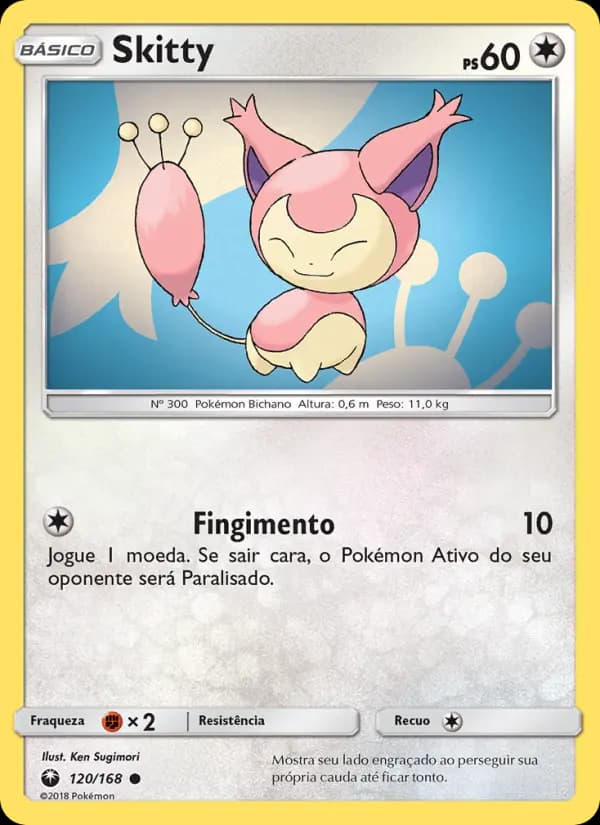 Skitty, carta 120 de Tempestade Celestial