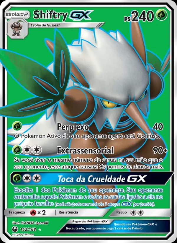 Shiftry GX, carta 152 de Tempestade Celestial