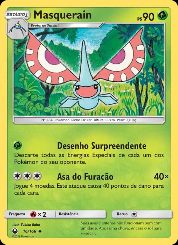 Masquerain, carta 16 de Tempestade Celestial