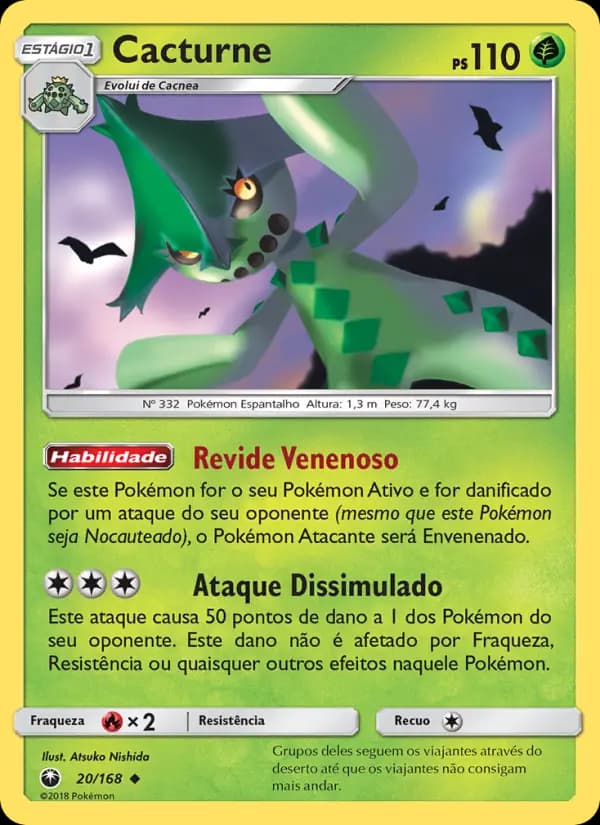 Cacturne, carta 20 de Tempestade Celestial