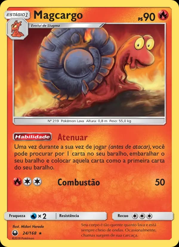 Magcargo, carta 24 de Tempestade Celestial