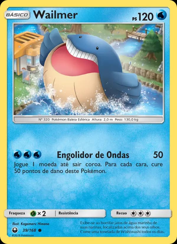 Wailmer, carta 39 de Tempestade Celestial