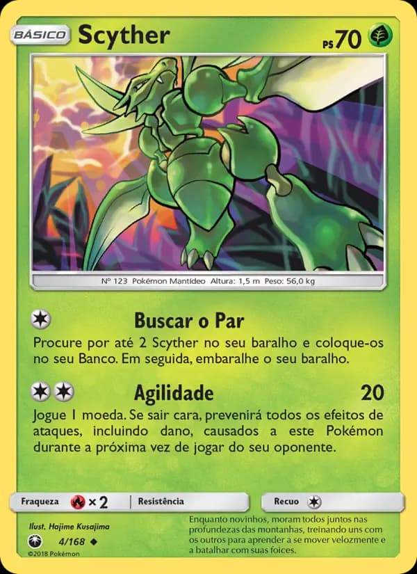 Scyther, carta 4 de Tempestade Celestial