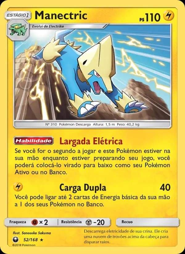 Manectric, carta 52 de Tempestade Celestial