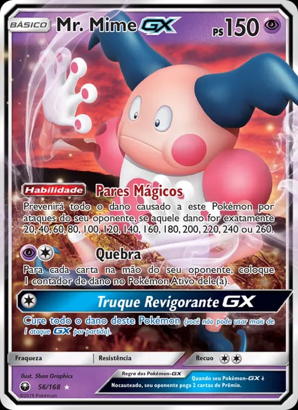 Mr. Mime GX, carta 56 de Tempestade Celestial