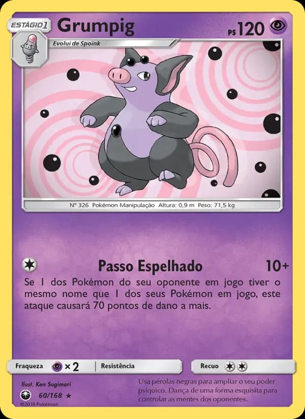 Grumpig, carta 60 de Tempestade Celestial